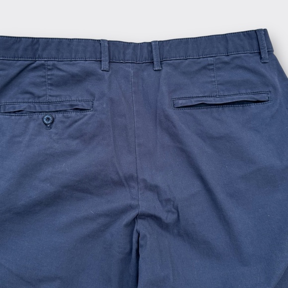 ENGLISH LAUNDRY Mens Pant Straight Leg Soft Flex Waist Blue Midnight Chino 34x30 - Picture 5 of 9